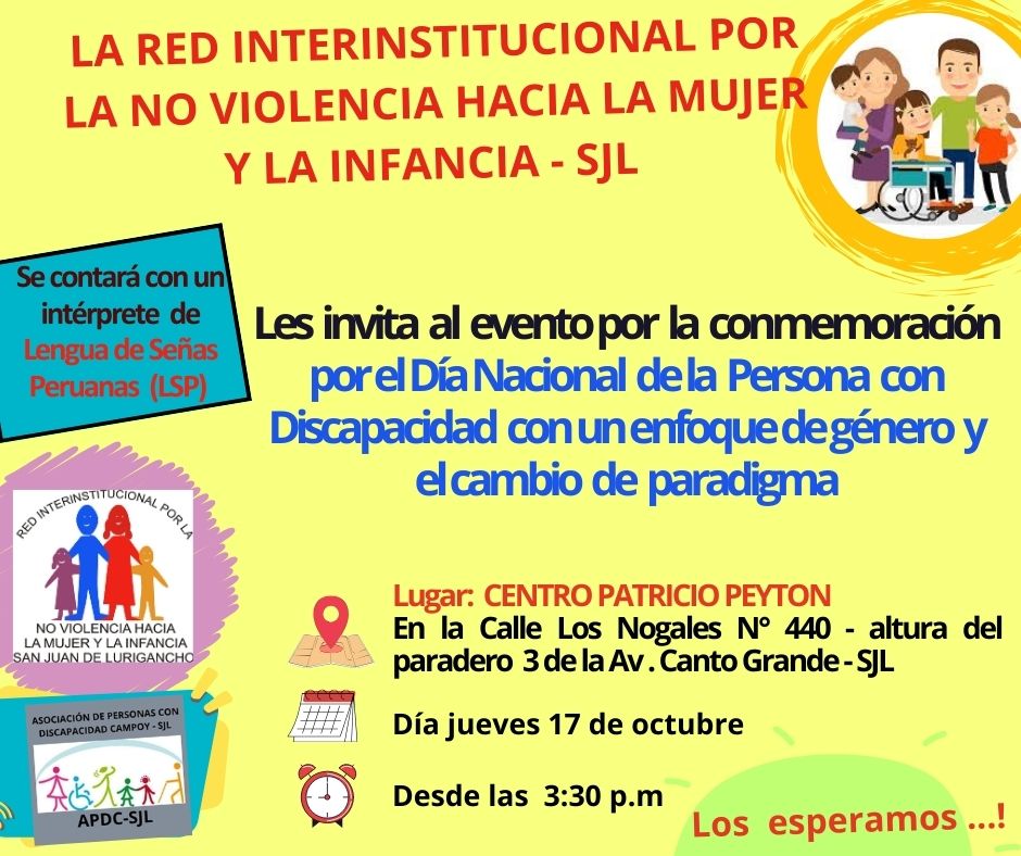 DÍA NACIONAL DE LA PERSONA CON DISCAPACIDAD